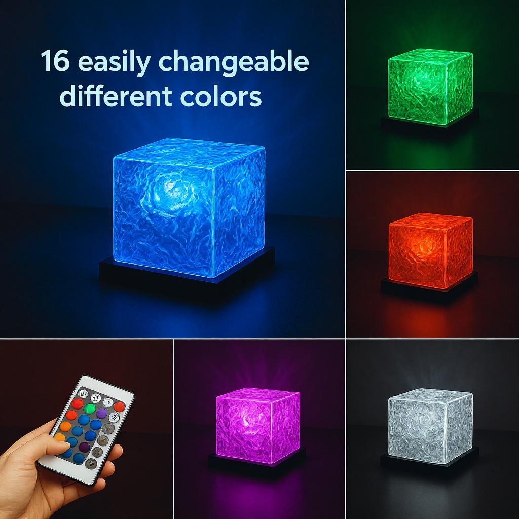 LED Water Ripple Ambient Night Light