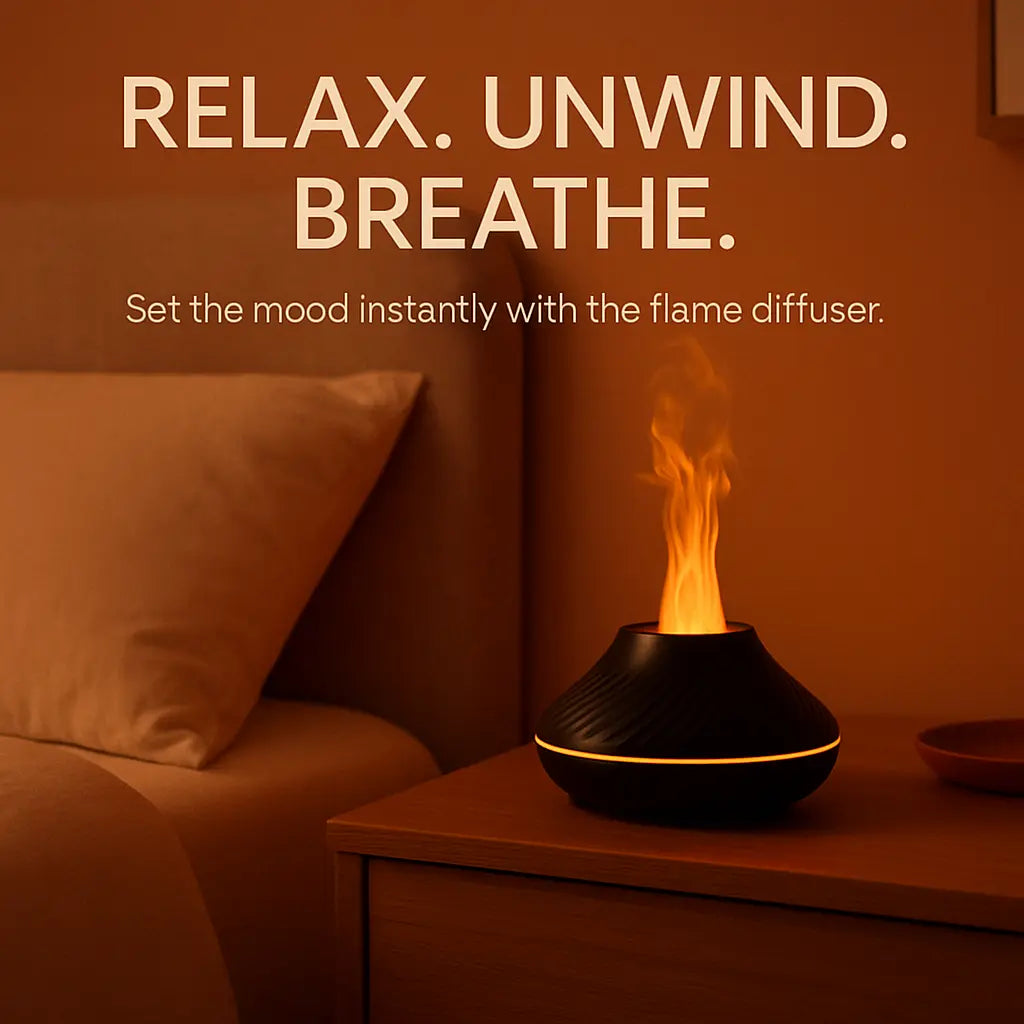 RGB Flame Aroma Diffuser